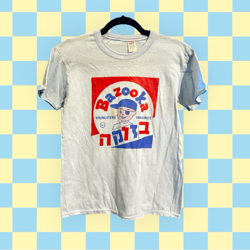 Vintage 1973 Light Blue Bazooka Joe T-Shirt